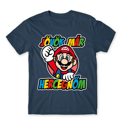 Denim Super Mario férfi rövid ujjú póló - Herceg