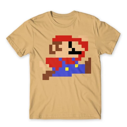 Homok Super Mario férfi rövid ujjú póló - Jump