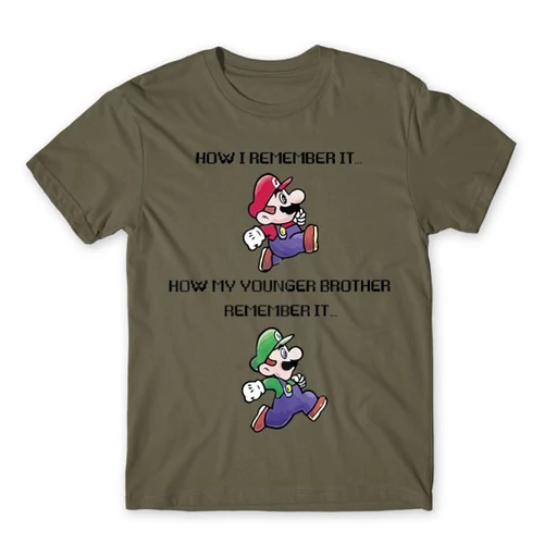 Cink Super Mario férfi rövid ujjú póló - Remember