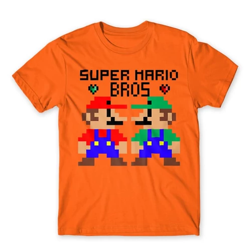 Narancs Super Mario férfi rövid ujjú póló - Super Mario Bros
