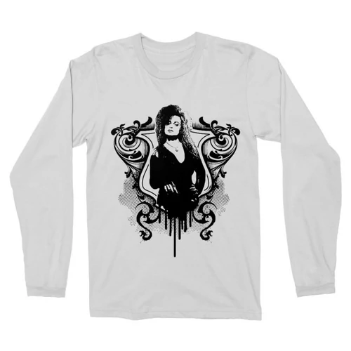 Fehér Harry Potter férfi hosszú ujjú póló - Bellatrix Lestrange