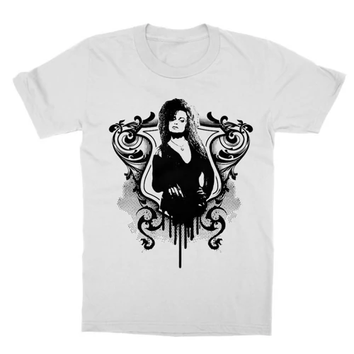 Fehér Harry Potter gyerek rövid ujjú póló - Bellatrix Lestrange