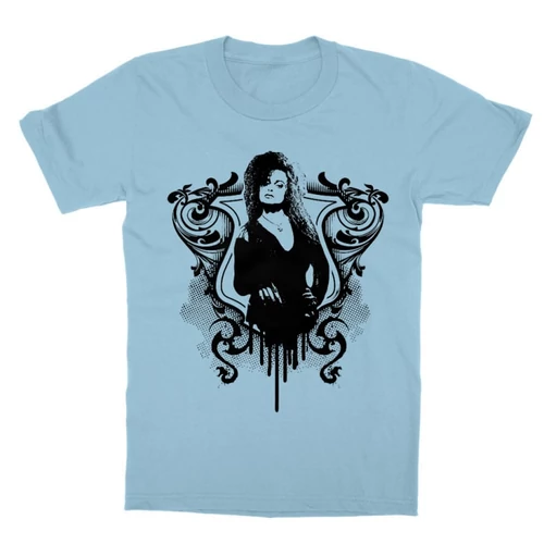 Világoskék Harry Potter gyerek rövid ujjú póló - Bellatrix Lestrange