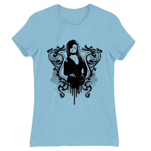 Világoskék Harry Potter női rövid ujjú póló - Bellatrix Lestrange