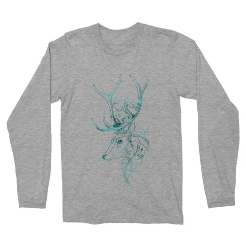 Sportszürke Harry Potter férfi hosszú ujjú póló - Expecto Patronum Art