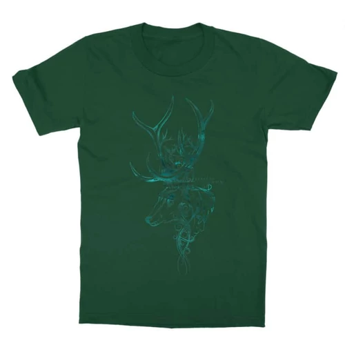 Sötétzöld Harry Potter gyerek rövid ujjú póló - Expecto Patronum Art