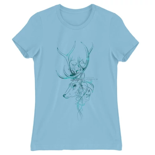 Világoskék Harry Potter női rövid ujjú póló - Expecto Patronum Art