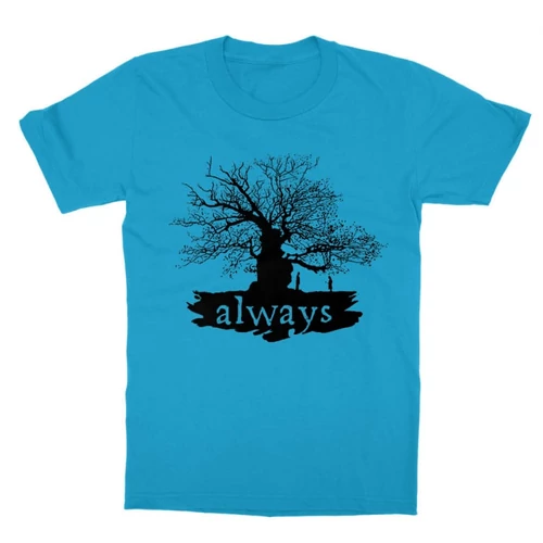 Atollkék Harry Potter gyerek rövid ujjú póló - Always Tree silhouette