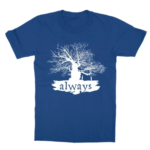 Királykék Harry Potter gyerek rövid ujjú póló - Always Tree silhouette
