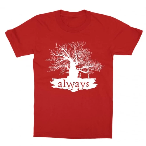 Piros Harry Potter gyerek rövid ujjú póló - Always Tree silhouette