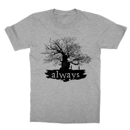 Sportszürke Harry Potter gyerek rövid ujjú póló - Always Tree silhouette