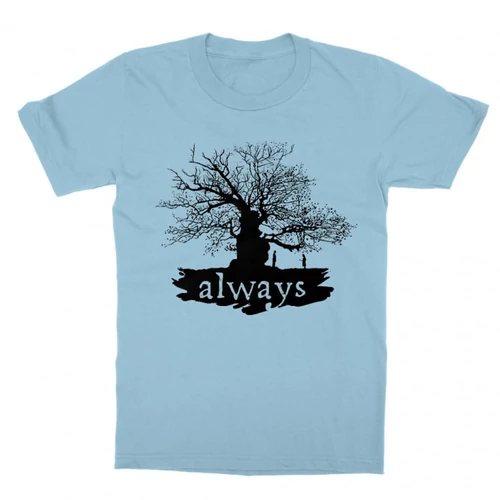 Világoskék Harry Potter gyerek rövid ujjú póló - Always Tree silhouette