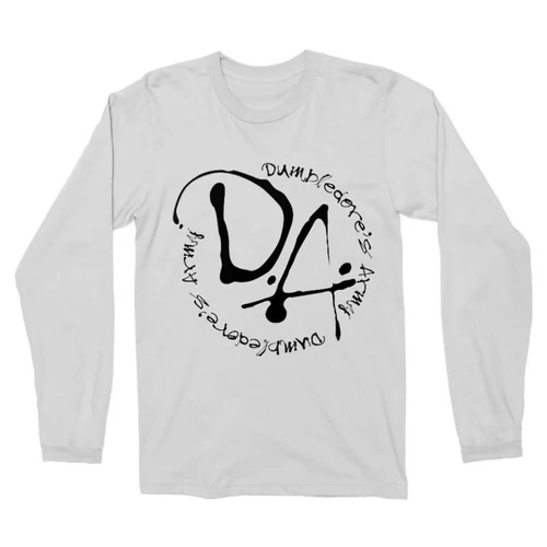 Fehér Harry Potter férfi hosszú ujjú póló - D.A Logo