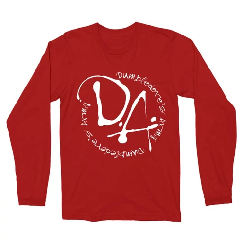 Piros Harry Potter férfi hosszú ujjú póló - D.A Logo