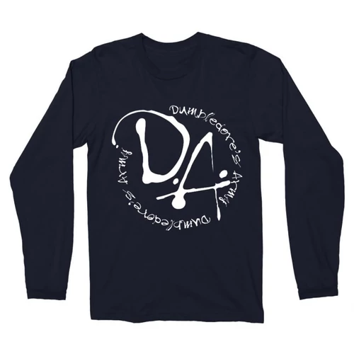 Sötétkék Harry Potter férfi hosszú ujjú póló - D.A Logo