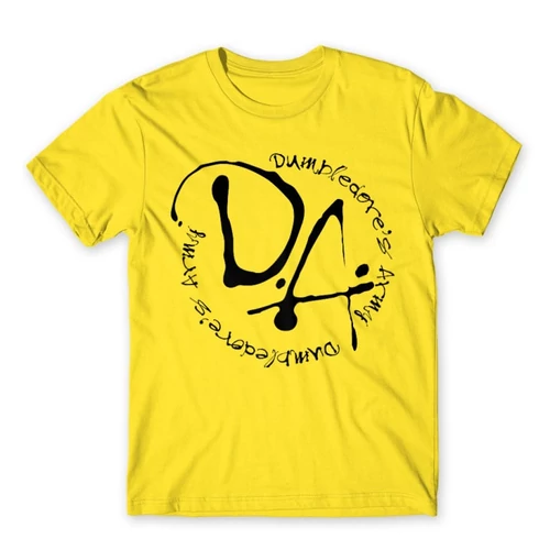 Citromsárga Harry Potter férfi rövid ujjú póló - D.A Logo