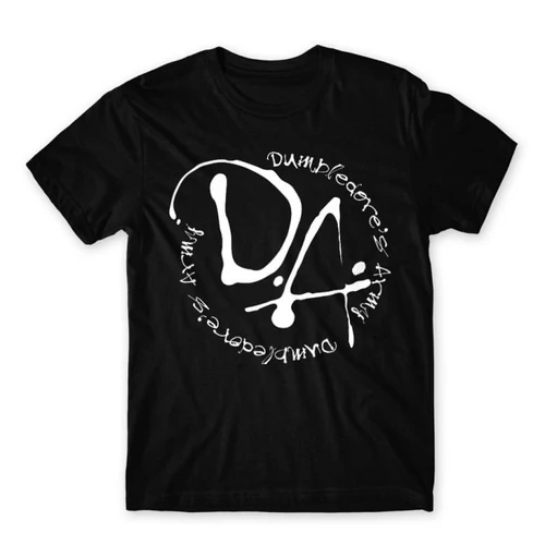 Fekete Harry Potter férfi rövid ujjú póló - D.A Logo