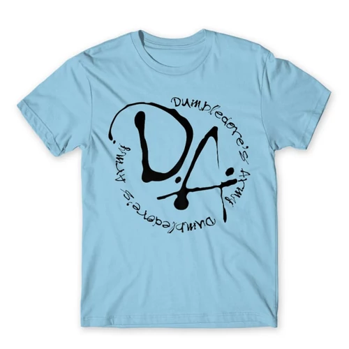 Világoskék Harry Potter férfi rövid ujjú póló - D.A Logo