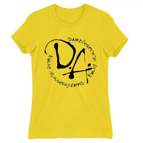 Citromsárga Harry Potter női rövid ujjú póló - D.A Logo