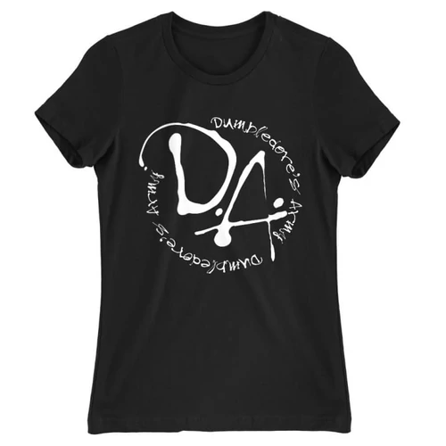 Fekete Harry Potter női rövid ujjú póló - D.A Logo