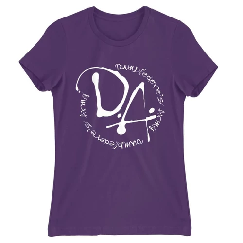 Sötétlila Harry Potter női rövid ujjú póló - D.A Logo