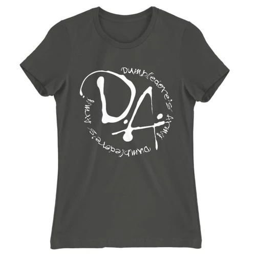 Sötétszürke Harry Potter női rövid ujjú póló - D.A Logo
