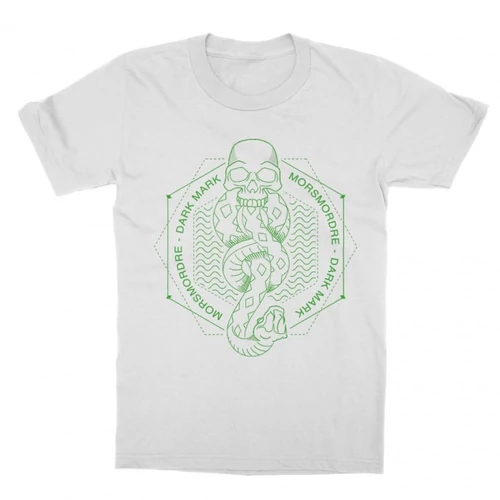 Fehér Harry Potter gyerek rövid ujjú póló - Dark Mark Lineart