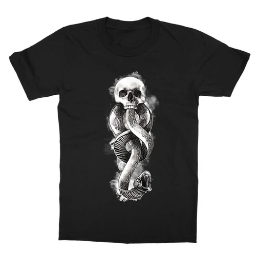 Fekete Harry Potter gyerek rövid ujjú póló - Dark mark watercolor