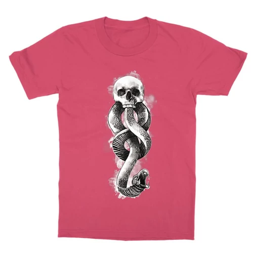 Pink Harry Potter gyerek rövid ujjú póló - Dark mark watercolor