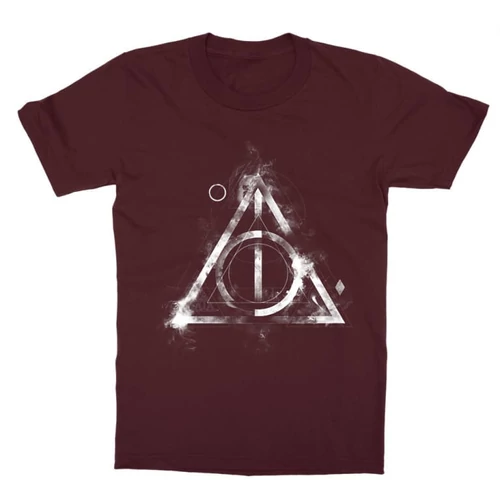Bordó Harry Potter gyerek rövid ujjú póló - Deathly hallows symbol
