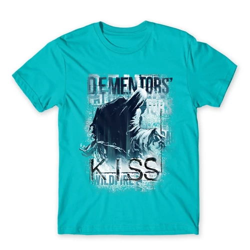 Atollkék Harry Potter férfi rövid ujjú póló - Dementor' s Kiss