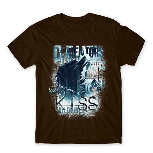Barna Harry Potter férfi rövid ujjú póló - Dementor' s Kiss