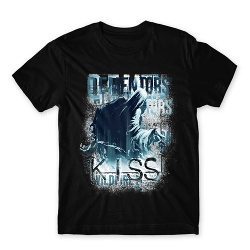 Fekete Harry Potter férfi rövid ujjú póló - Dementor' s Kiss