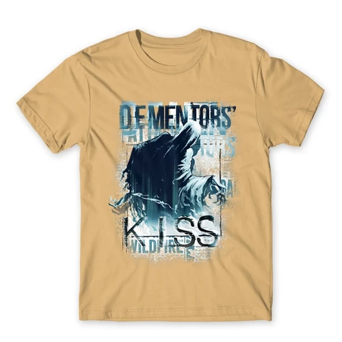 Homok Harry Potter férfi rövid ujjú póló - Dementor' s Kiss