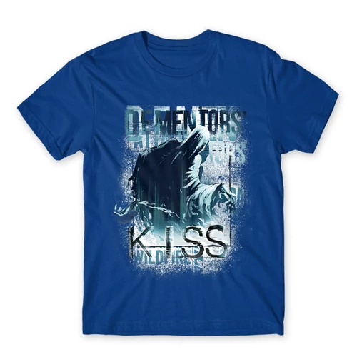 Királykék Harry Potter férfi rövid ujjú póló - Dementor' s Kiss