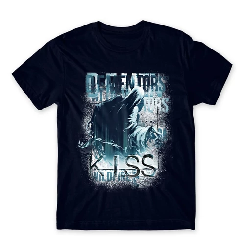 Sötétkék Harry Potter férfi rövid ujjú póló - Dementor' s Kiss