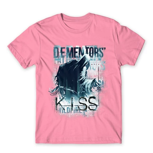 Világos rózsaszín Harry Potter férfi rövid ujjú póló - Dementor' s Kiss