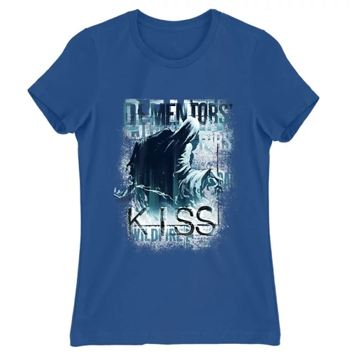 Királykék Harry Potter női rövid ujjú póló - Dementor' s Kiss