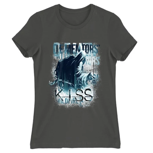 Sötétszürke Harry Potter női rövid ujjú póló - Dementor' s Kiss