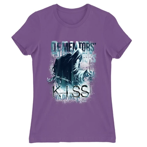 Világoslila Harry Potter női rövid ujjú póló - Dementor' s Kiss