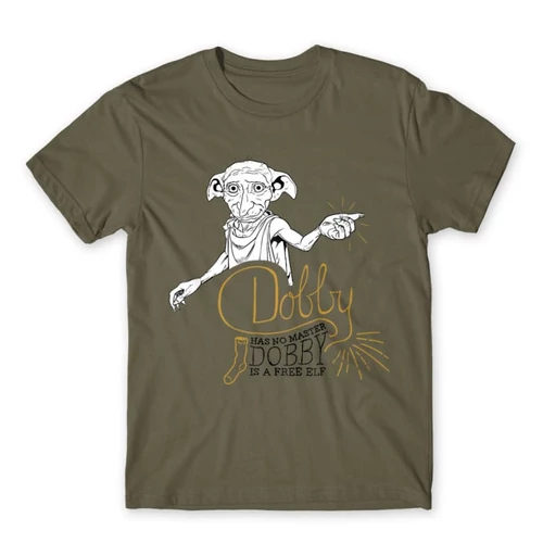 Cink Harry Potter férfi rövid ujjú póló - Dobby is a free elf
