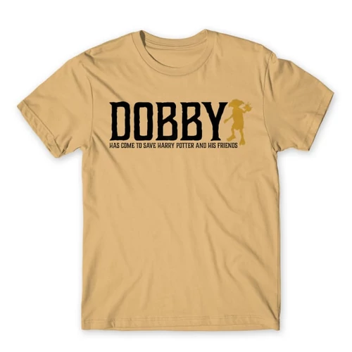Homok Harry Potter férfi rövid ujjú póló - Dobby saves Harry