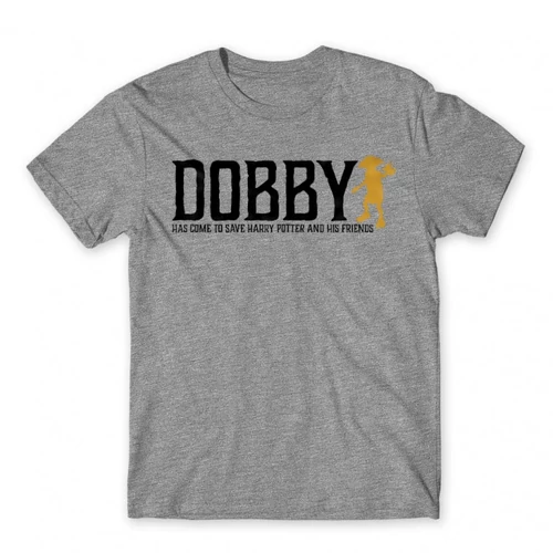 Sportszürke Harry Potter férfi rövid ujjú póló - Dobby saves Harry