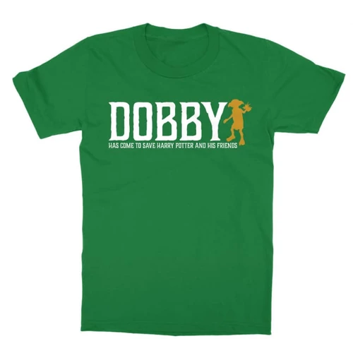 Zöld Harry Potter gyerek rövid ujjú póló - Dobby saves Harry