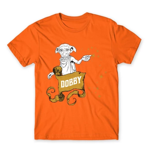Narancs Harry Potter férfi rövid ujjú póló - Dobby