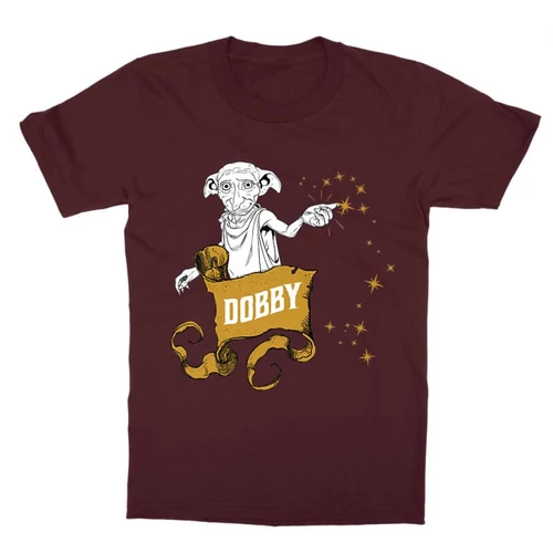 Bordó Harry Potter gyerek rövid ujjú póló - Dobby