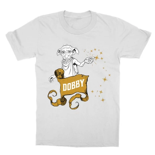 Fehér Harry Potter gyerek rövid ujjú póló - Dobby