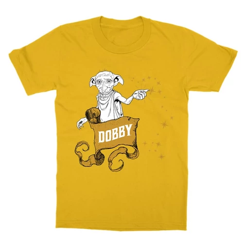 Sárga Harry Potter gyerek rövid ujjú póló - Dobby