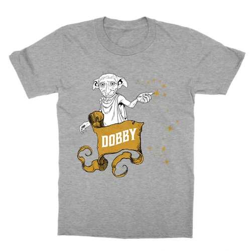 Sportszürke Harry Potter gyerek rövid ujjú póló - Dobby