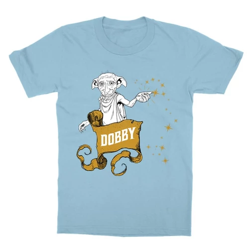 Világoskék Harry Potter gyerek rövid ujjú póló - Dobby